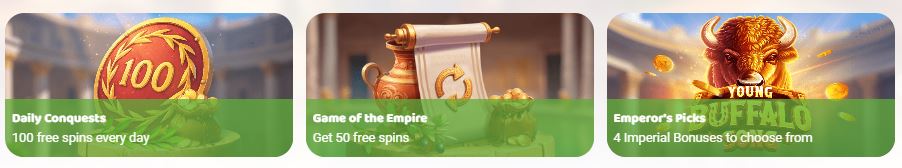 Grab daily free spins